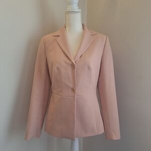 Italy Made Blazer Suit Jacket EU42 Peach Beige Esisto di Conbipel 2 Button NWOT